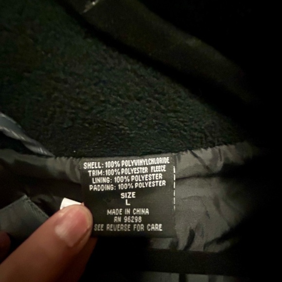 ❄️St. Helier’s” Men’s Big & Tall Black Winter Coat❄️Size L - Picture 12 of 15